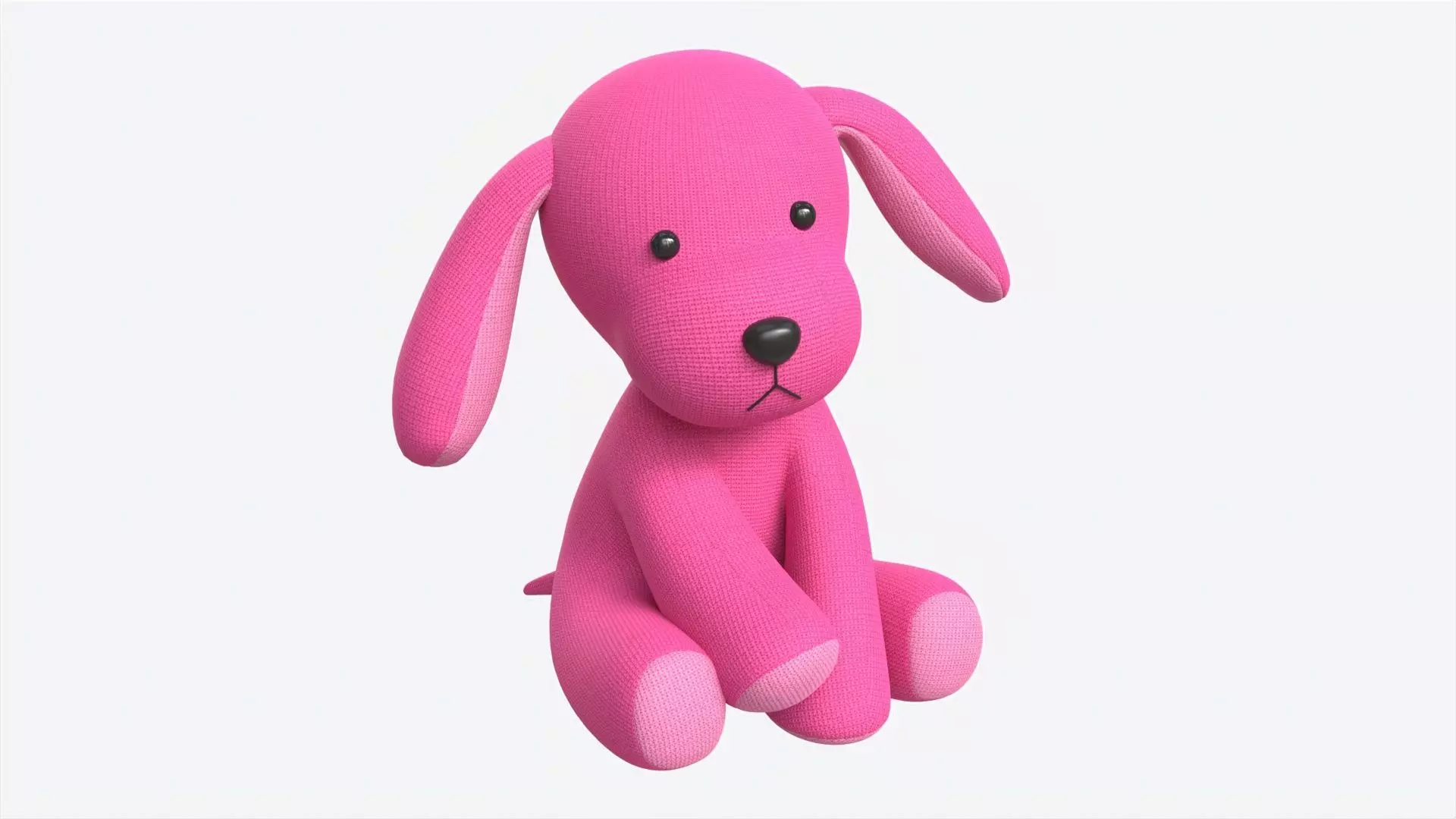 Puppy Toy Soft Pink 3D model_0