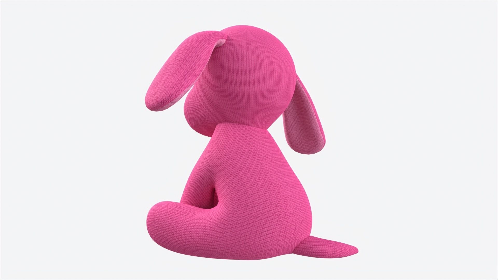 Puppy Toy Soft Pink 3D model_1