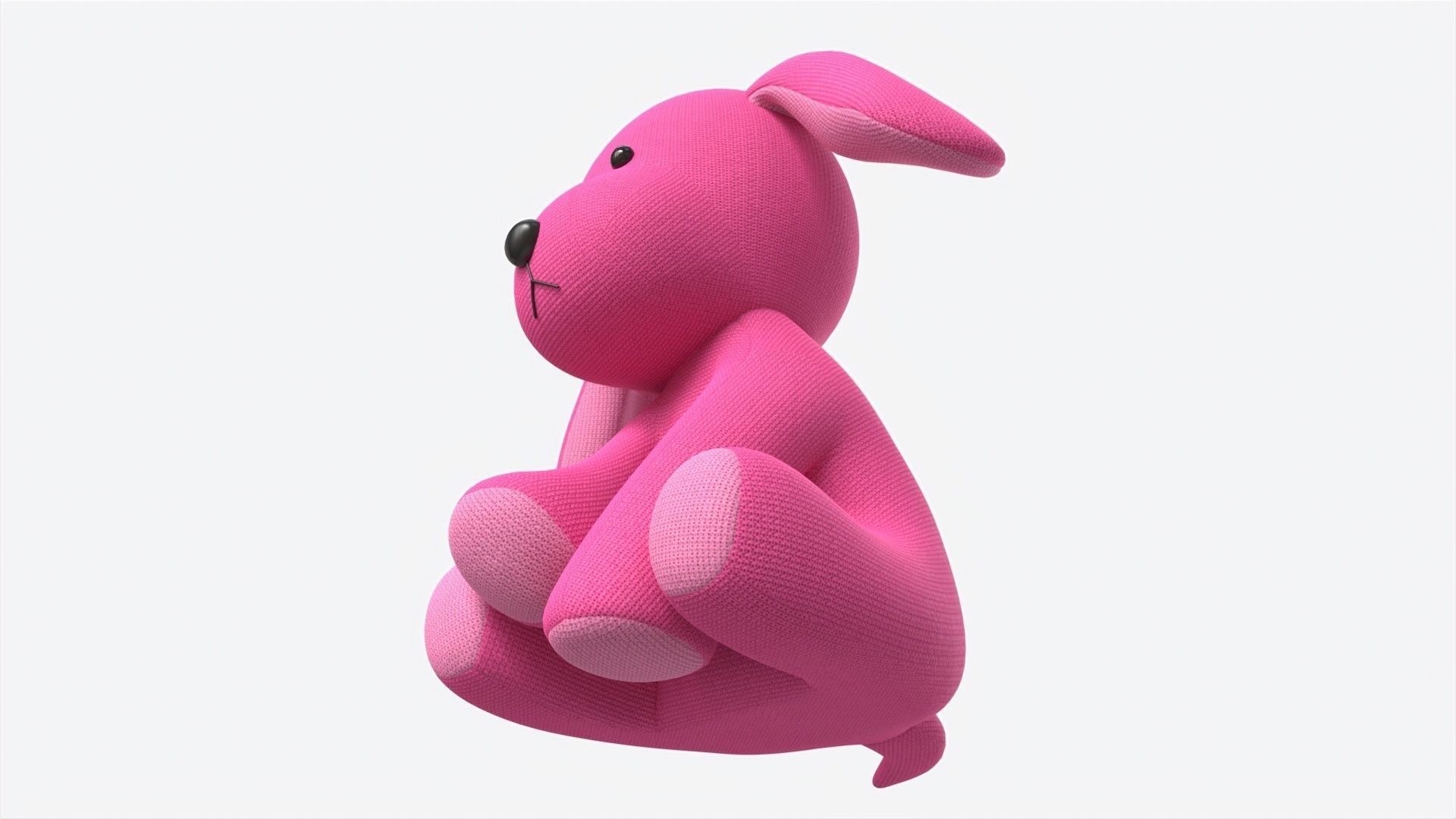 Puppy Toy Soft Pink 3D model_3