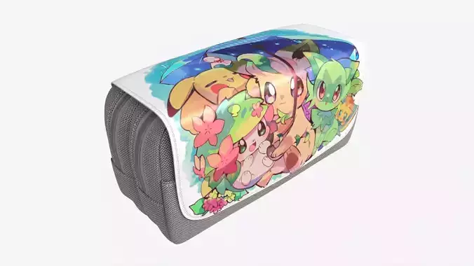 School Large Pencil Case 3D model