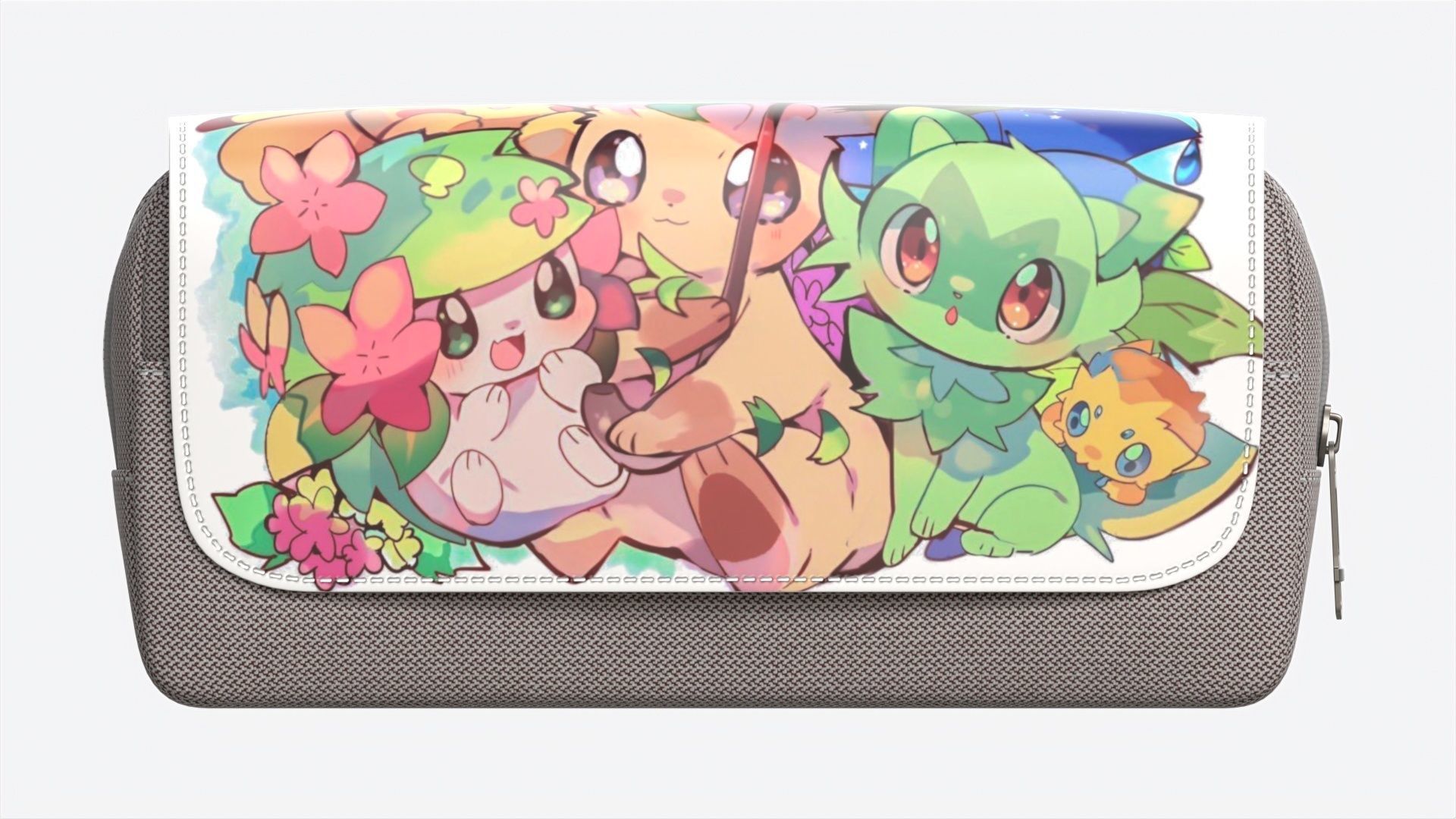 School Large Pencil Case 3D model_4