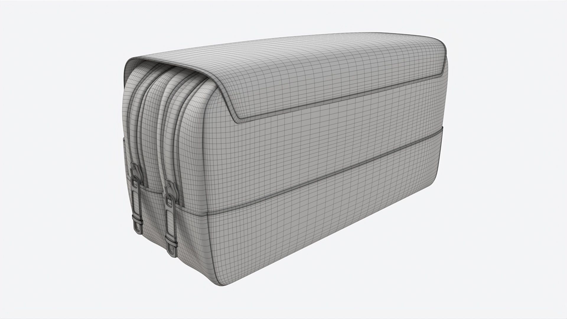 School Large Pencil Case 3D model_7