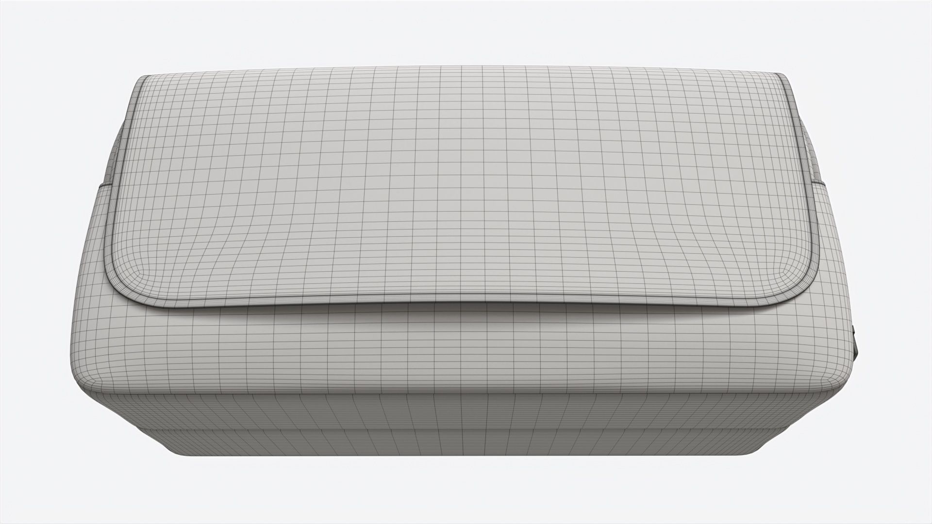 School Large Pencil Case 3D model_6