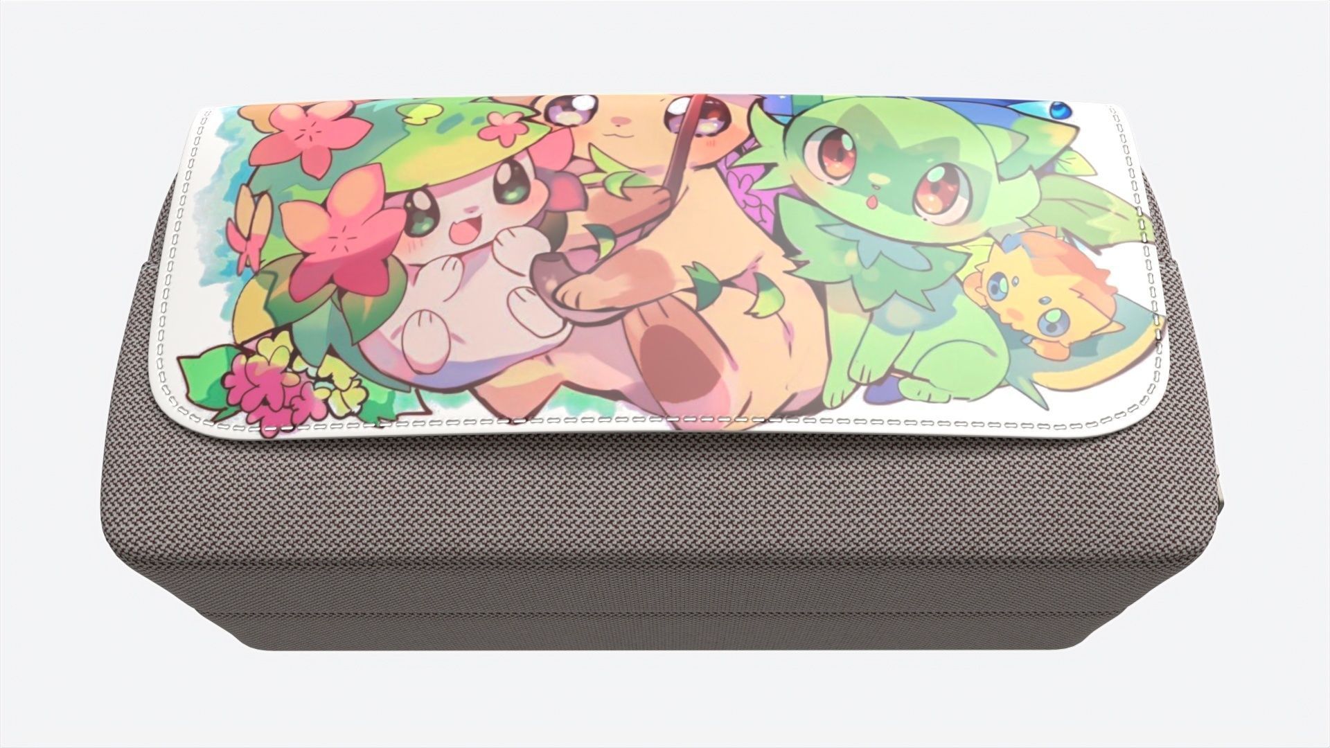 School Large Pencil Case 3D model_3