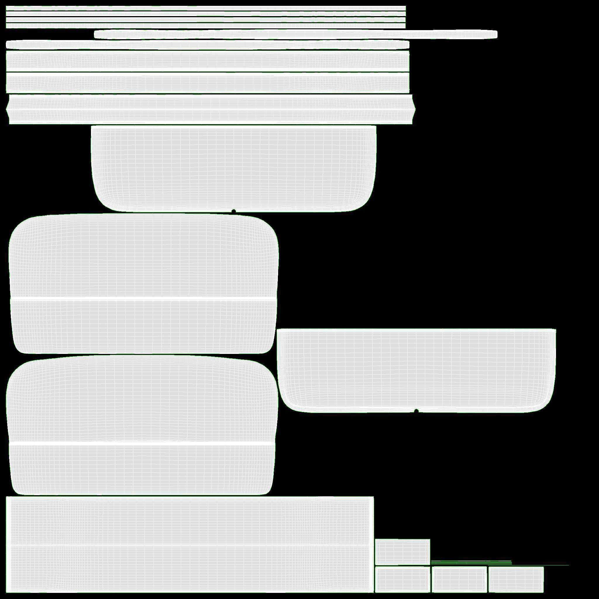 School Large Pencil Case 3D model_10