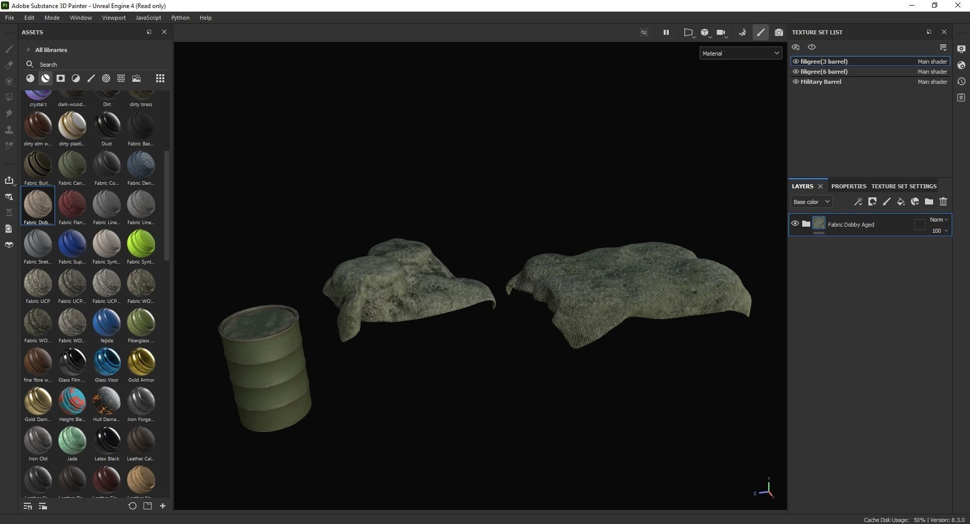 Military Barrel Pack 3D Model Low-poly 3D model_6