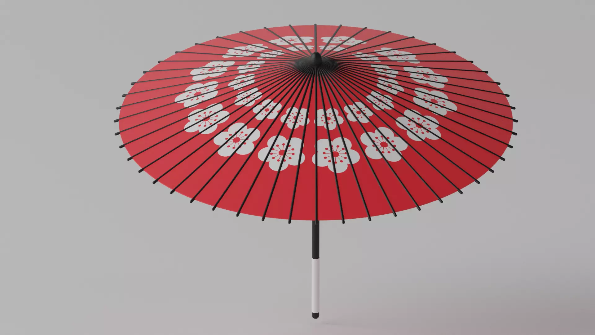 Cartoon Japanese Umbrella Collection 2 3D model_0