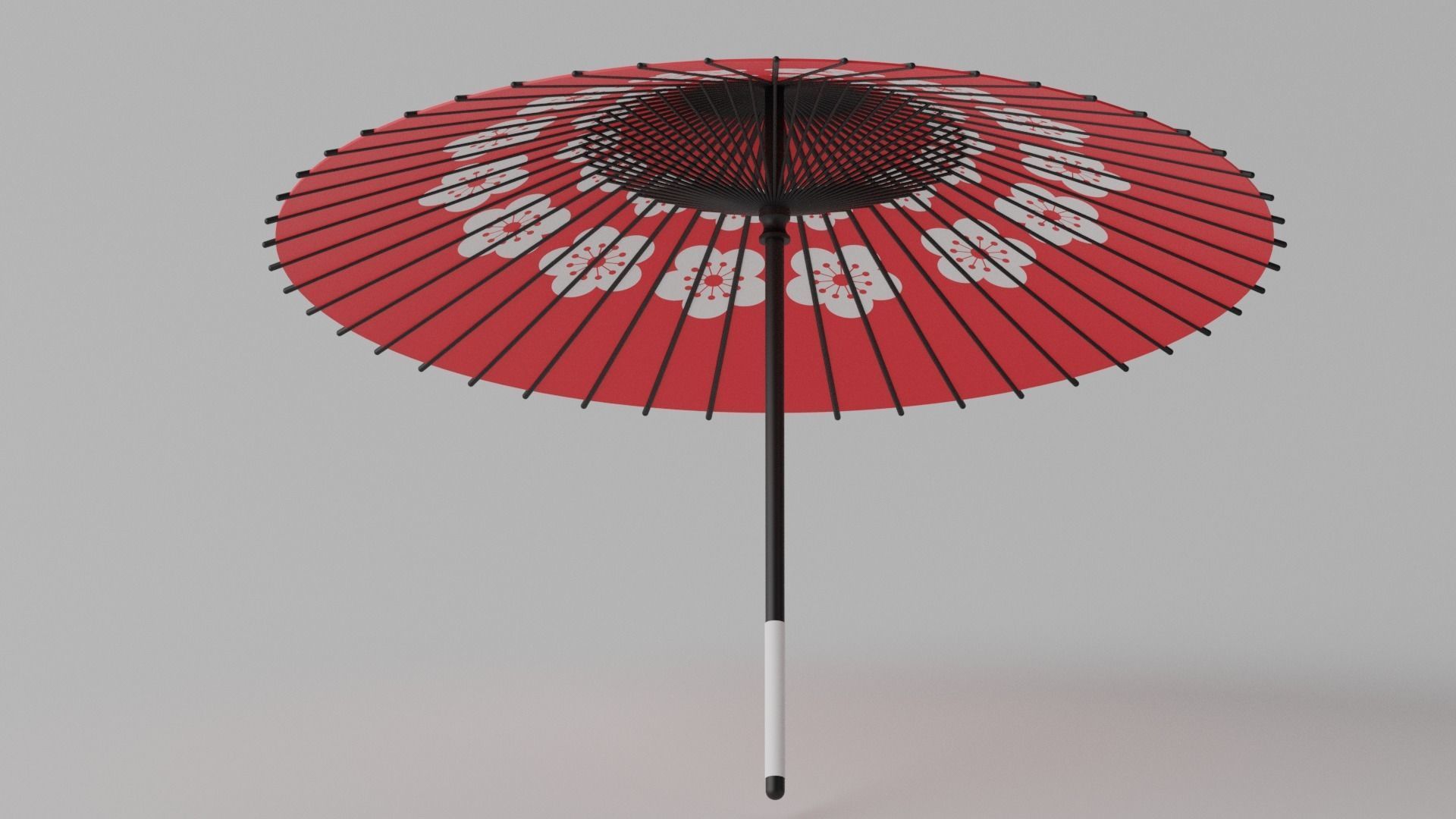 Cartoon Japanese Umbrella Collection 2 3D model_4