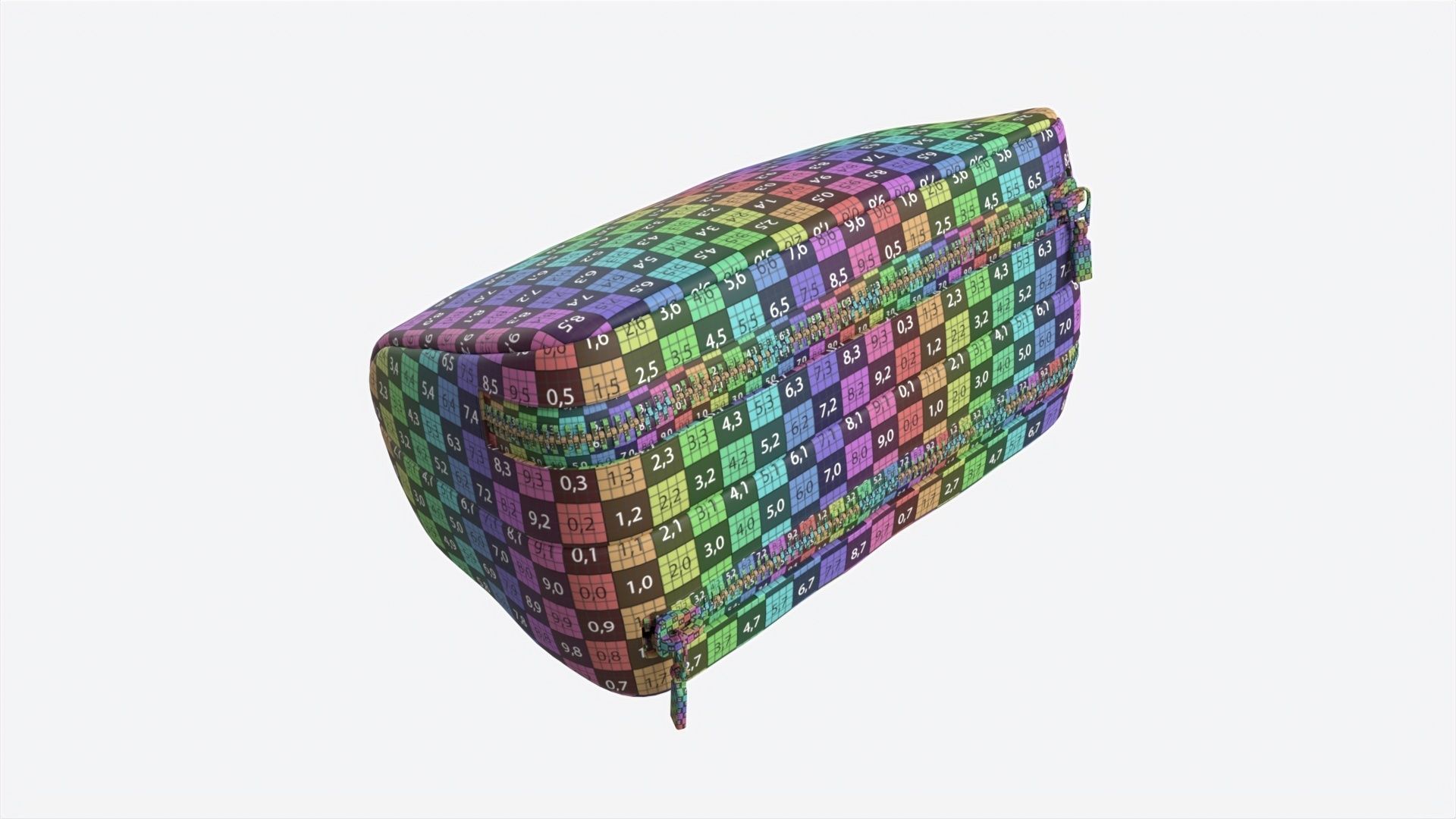 Smoking Pipe and Tobacco Bag Leather 3D model_8