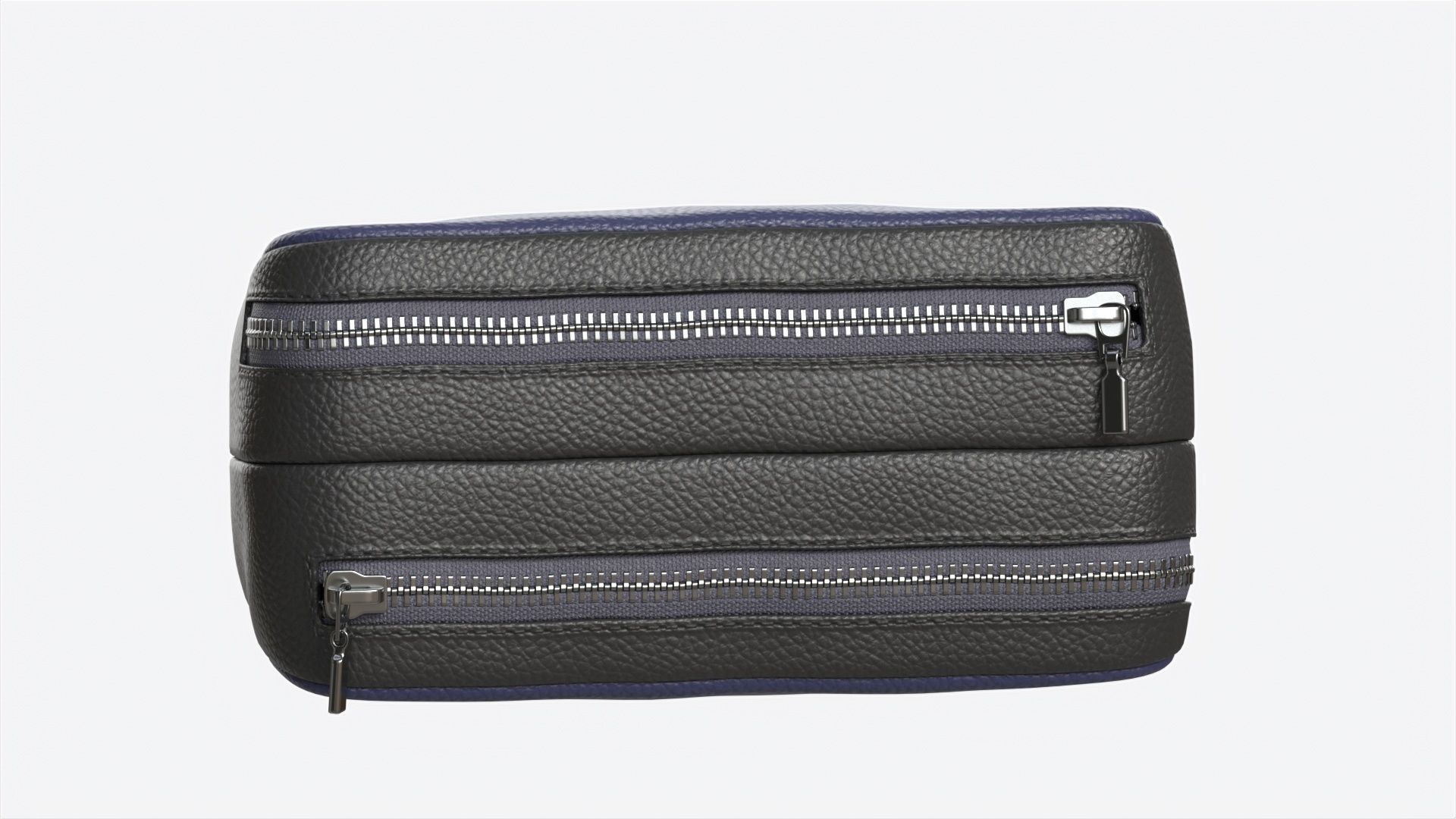 Smoking Pipe and Tobacco Bag Leather 3D model_4