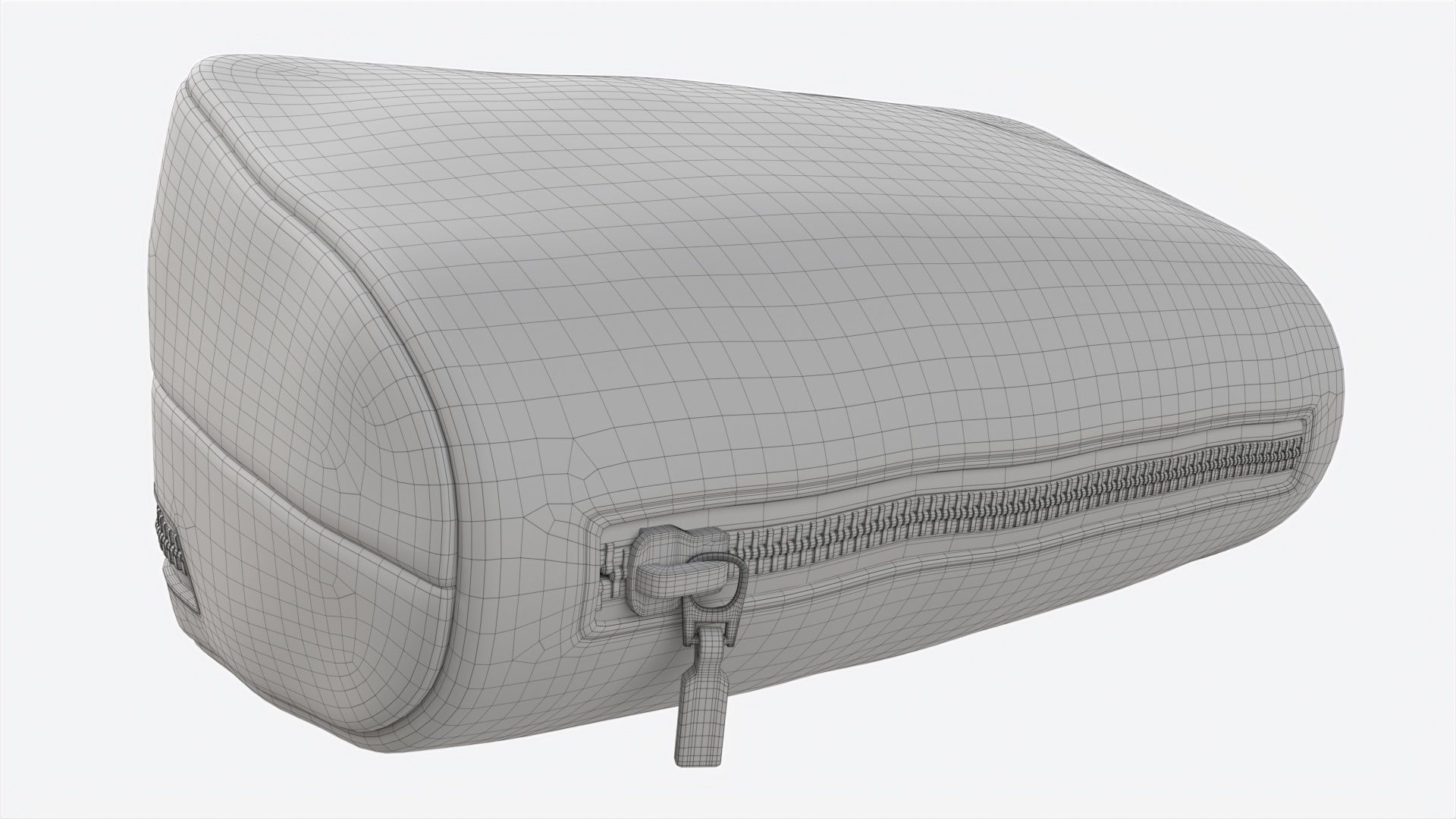 Smoking Pipe and Tobacco Bag Leather 3D model_7