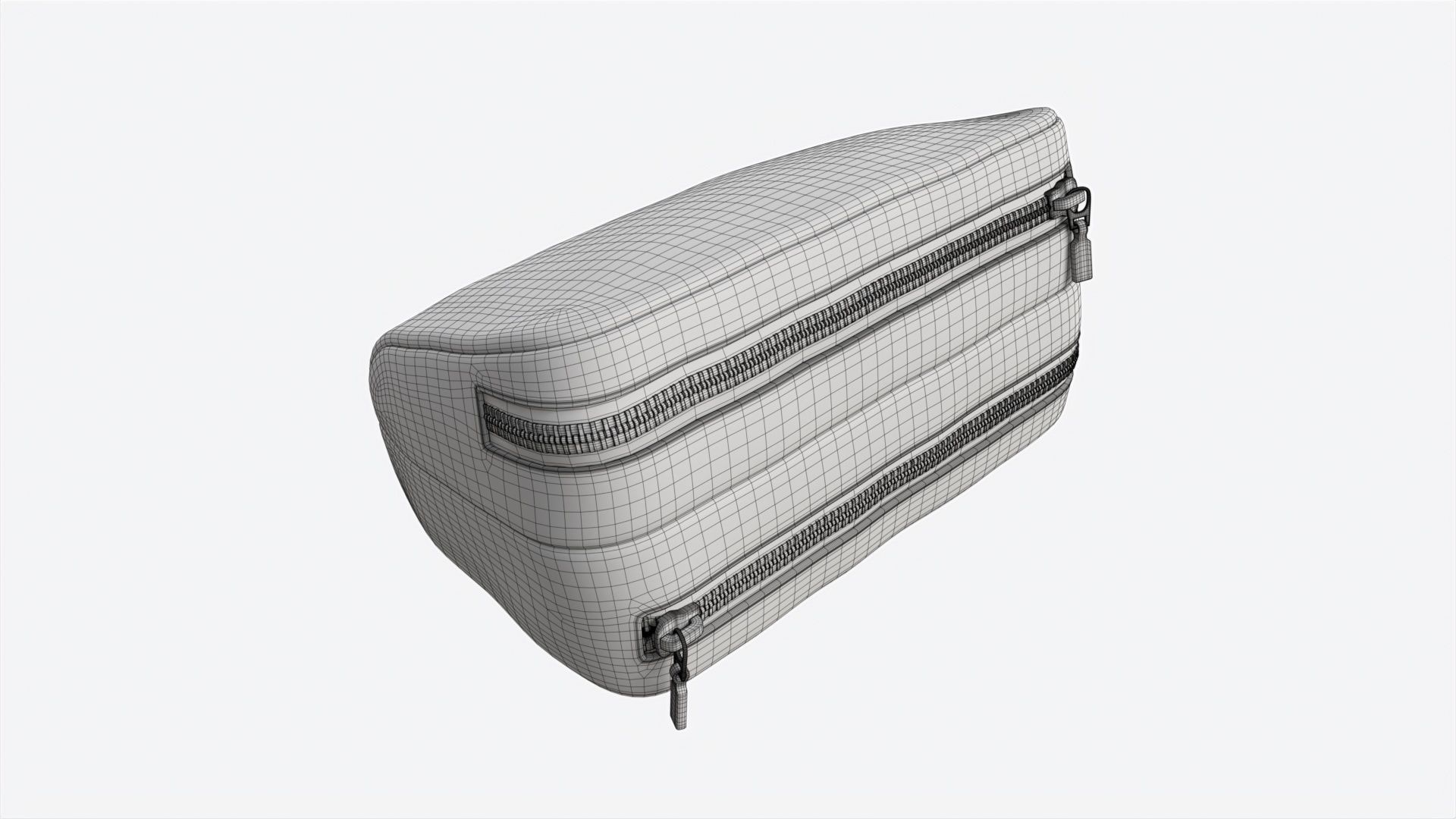 Smoking Pipe and Tobacco Bag Leather 3D model_6