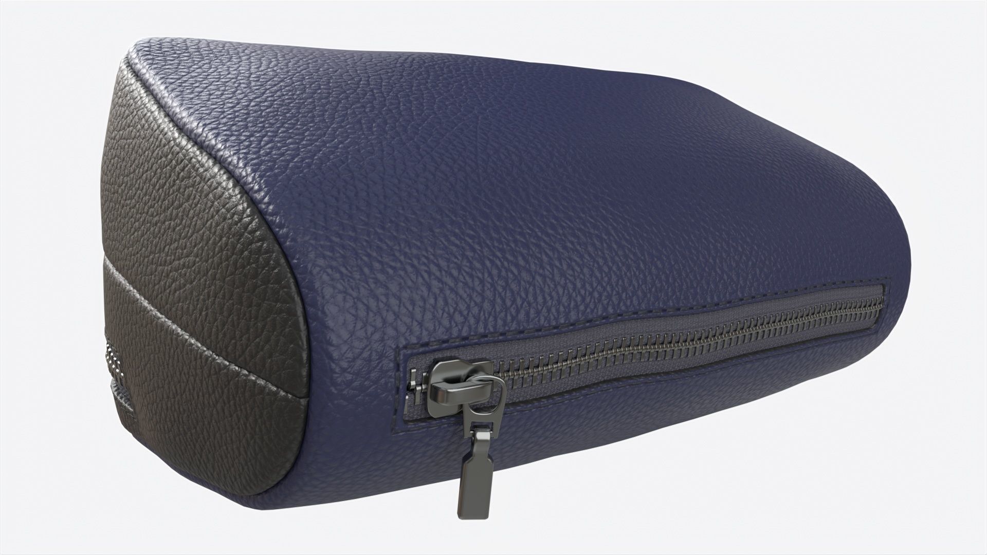 Smoking Pipe and Tobacco Bag Leather 3D model_1