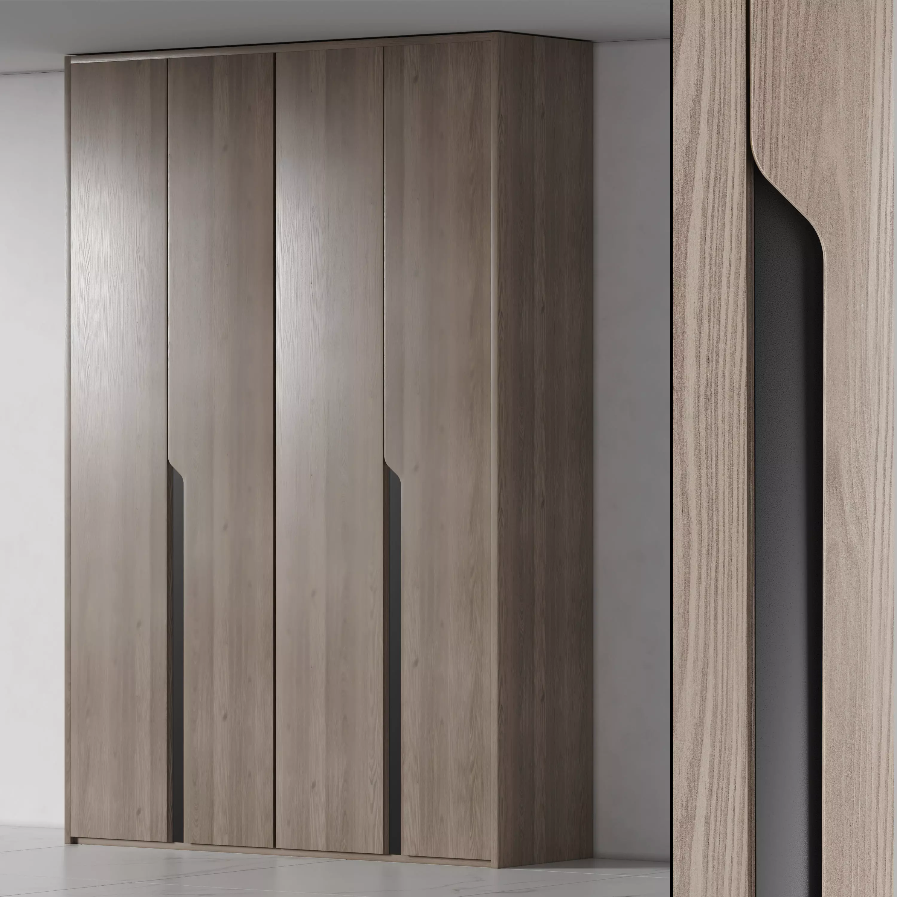 Wardrobe Cabinet Furniture by DrCG Model No 34 3D model_0