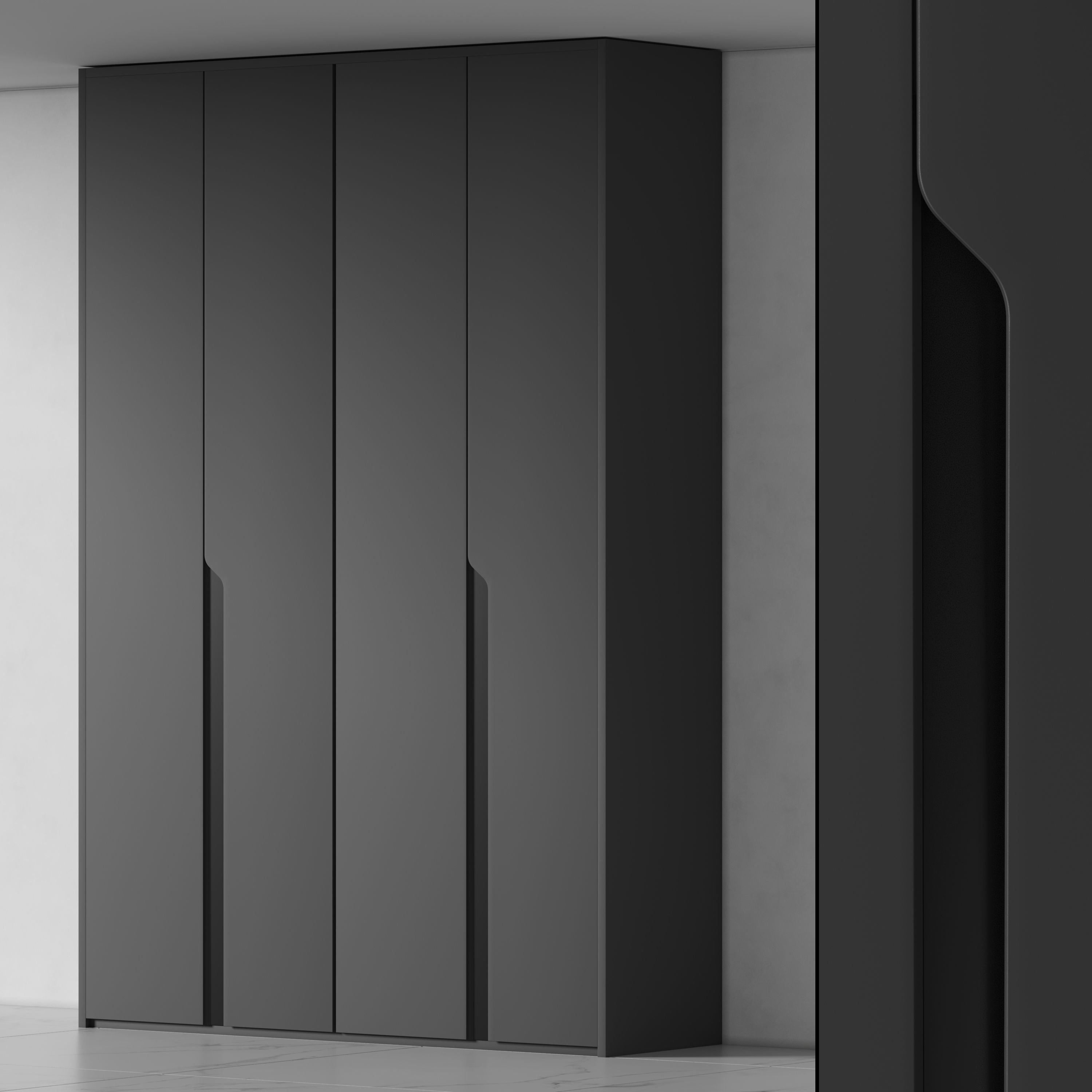 Wardrobe Cabinet Furniture by DrCG Model No 34 3D model_4