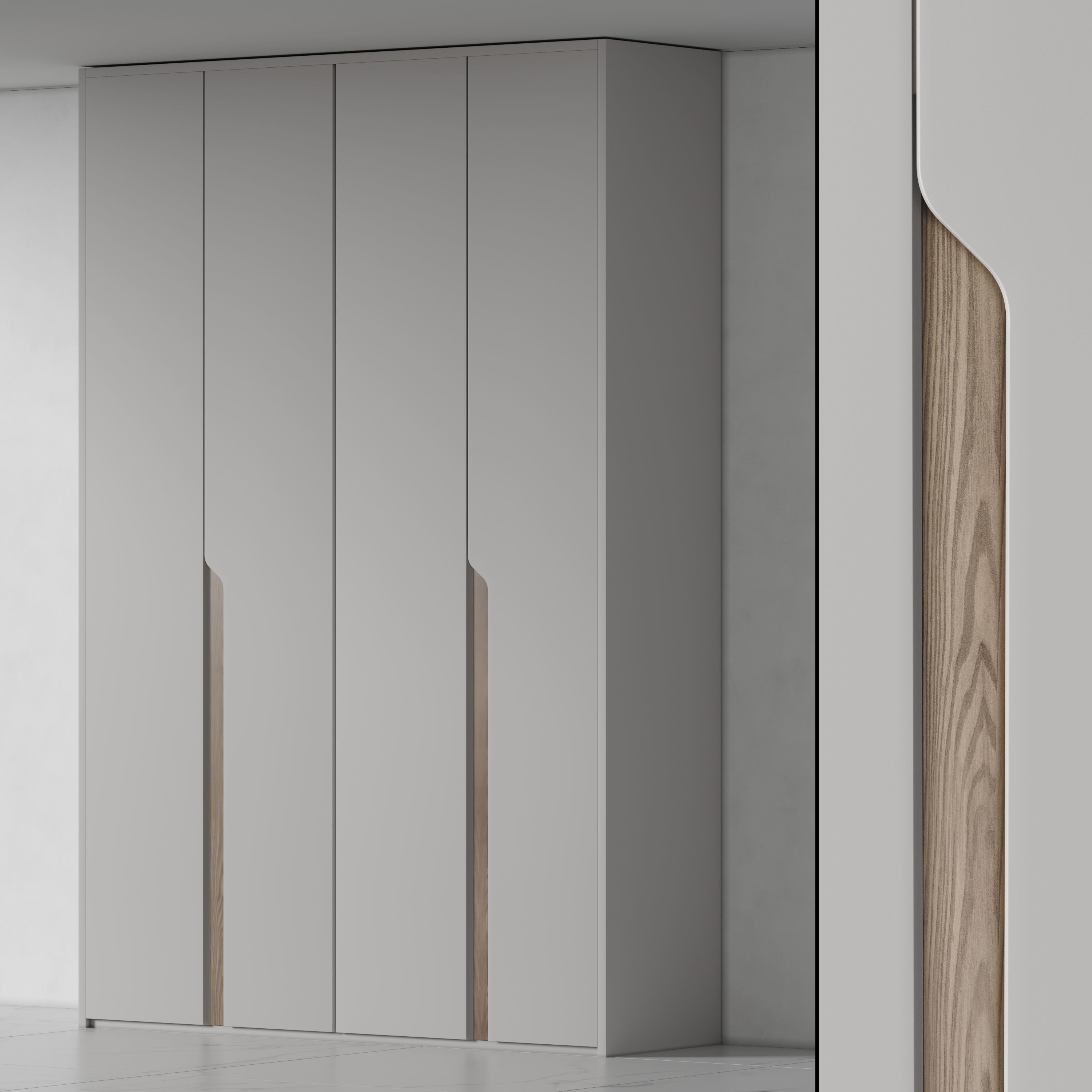 Wardrobe Cabinet Furniture by DrCG Model No 34 3D model_2
