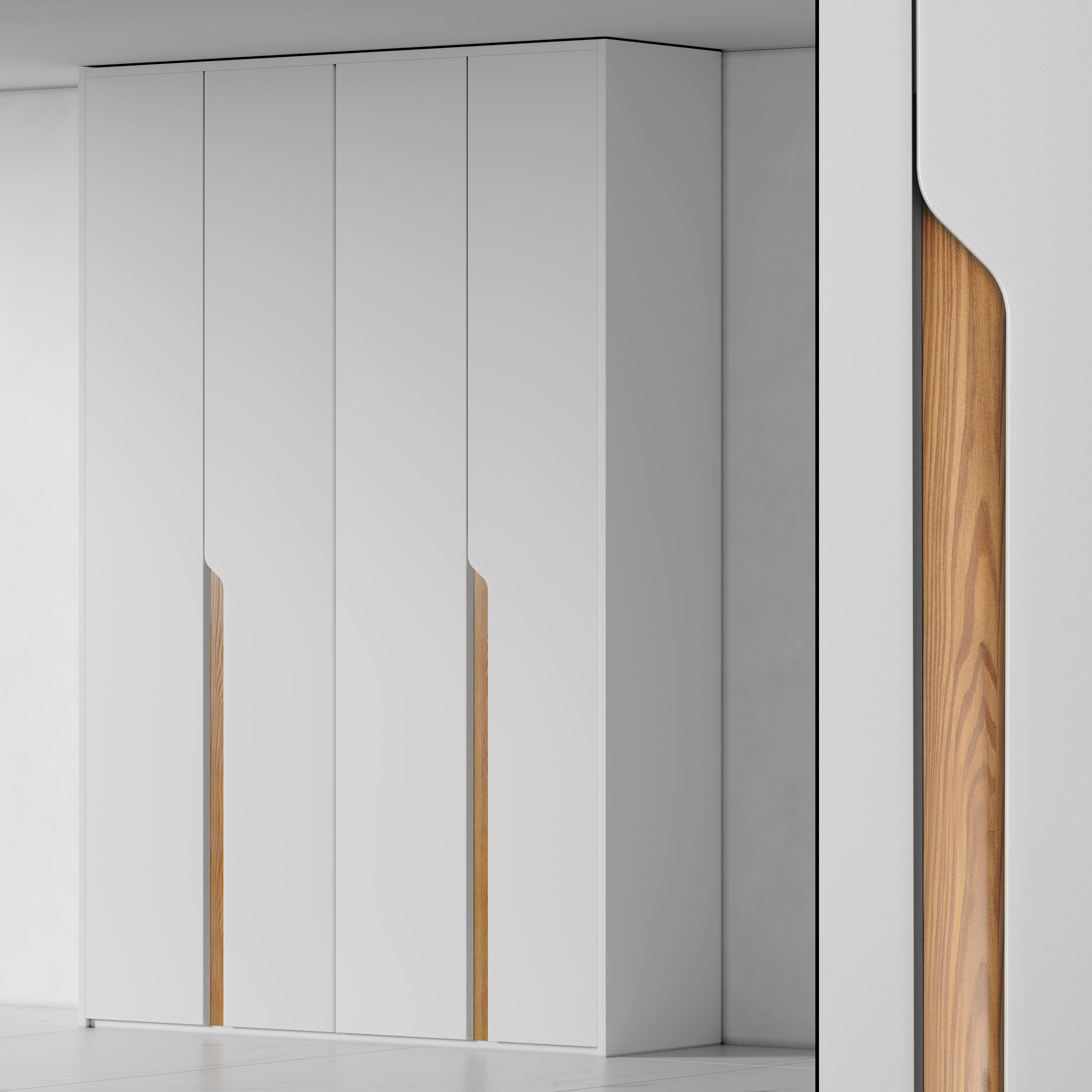 Wardrobe Cabinet Furniture by DrCG Model No 34 3D model_1