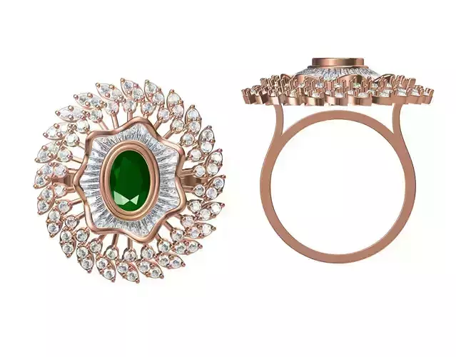 Wedding Engagement Women Ring STL JCD Details