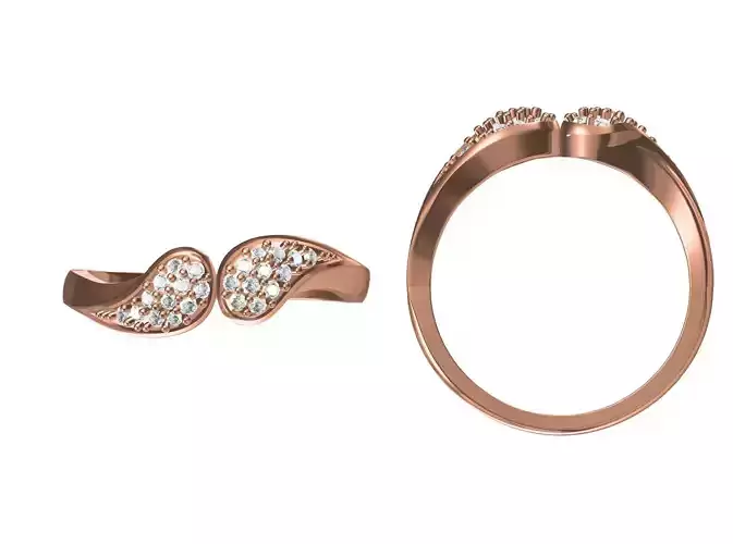 Wedding Engagement Women Ring STL JCD Details