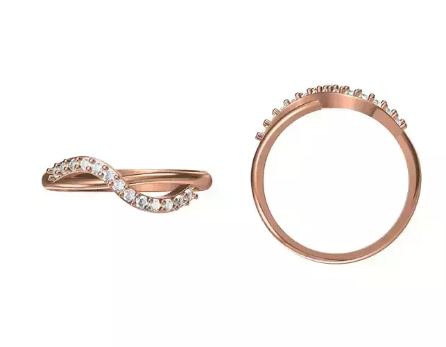 Wedding Engagement Women Ring STL JCD Details