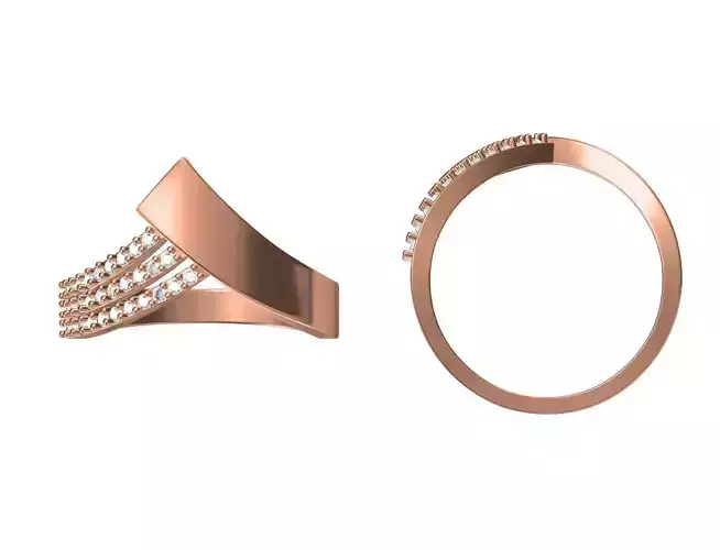 Wedding Engagement Women Ring STL JCD Details