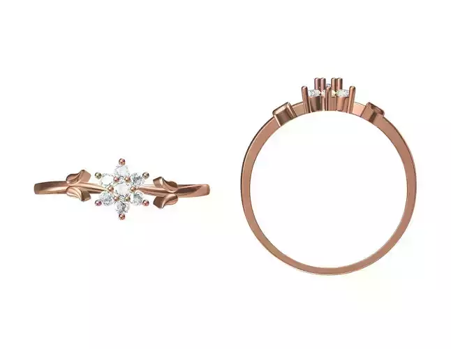 Wedding Engagement Women Ring STL JCD Details