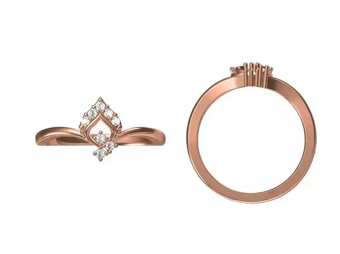 Wedding Engagement Women Ring STL JCD Details