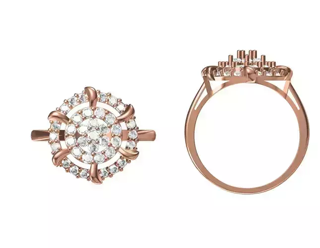 Wedding Engagement Women Ring STL JCD Details