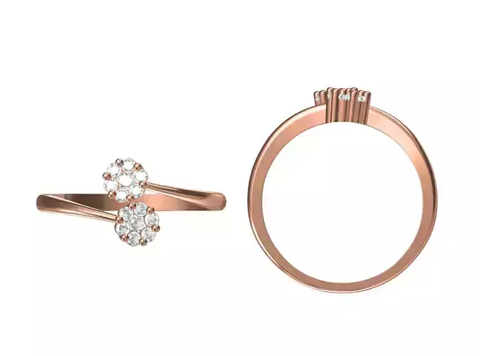 Wedding Engagement Women Ring STL JCD Details