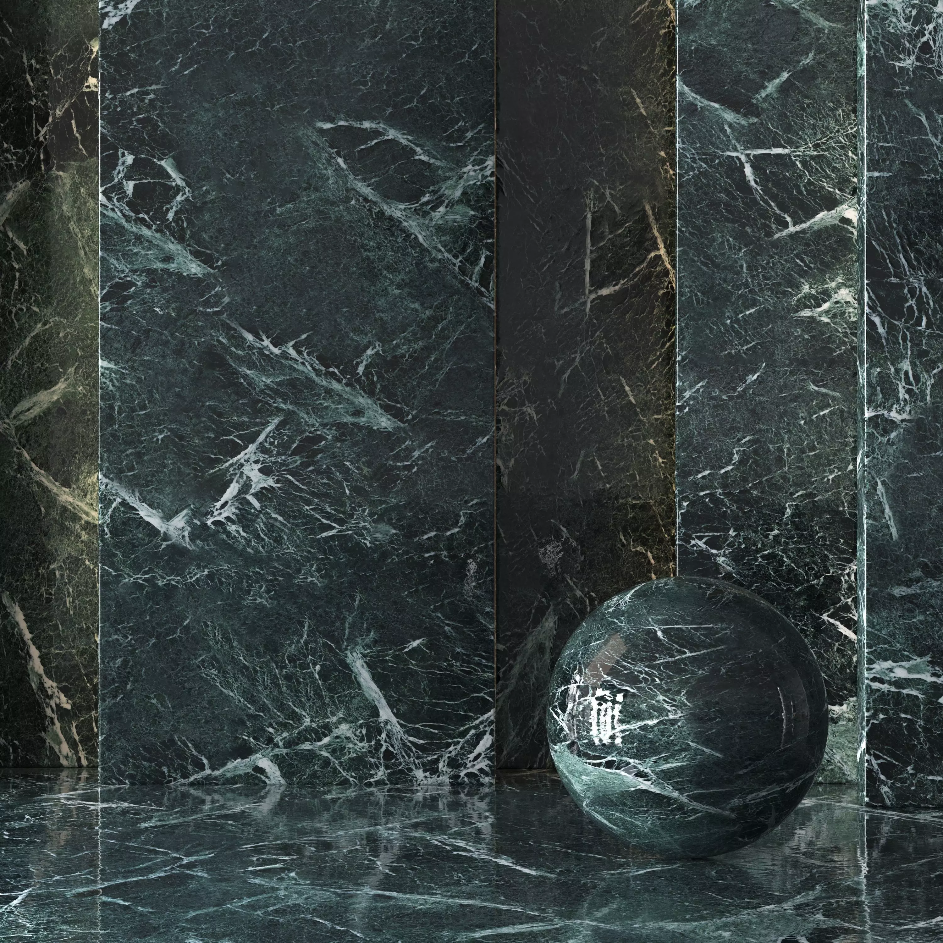 2 Marble Material 8K Seamless - Tileable - DrCG No 72 3D model_0