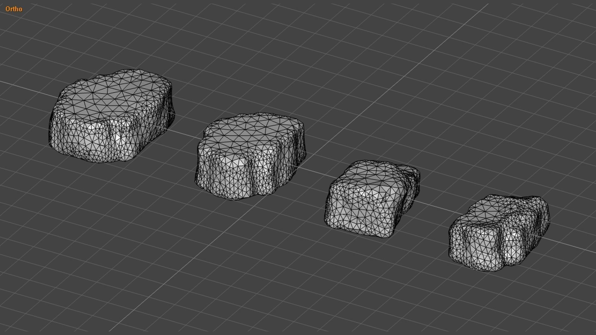 Cave Platform 3 - Moss 1 Low-poly 3D model_15