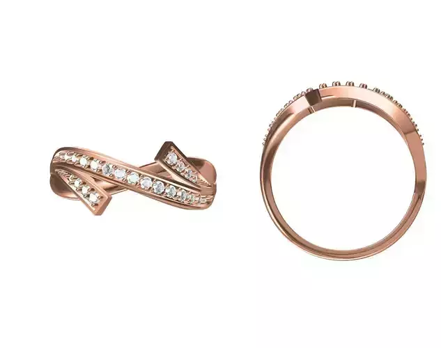 Wedding Engagement Women Ring STL JCD Details