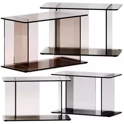 Case LUCENT Rectangular Glass coffee table