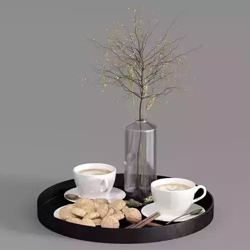 Coffee Set DrCG Model 099 3D model