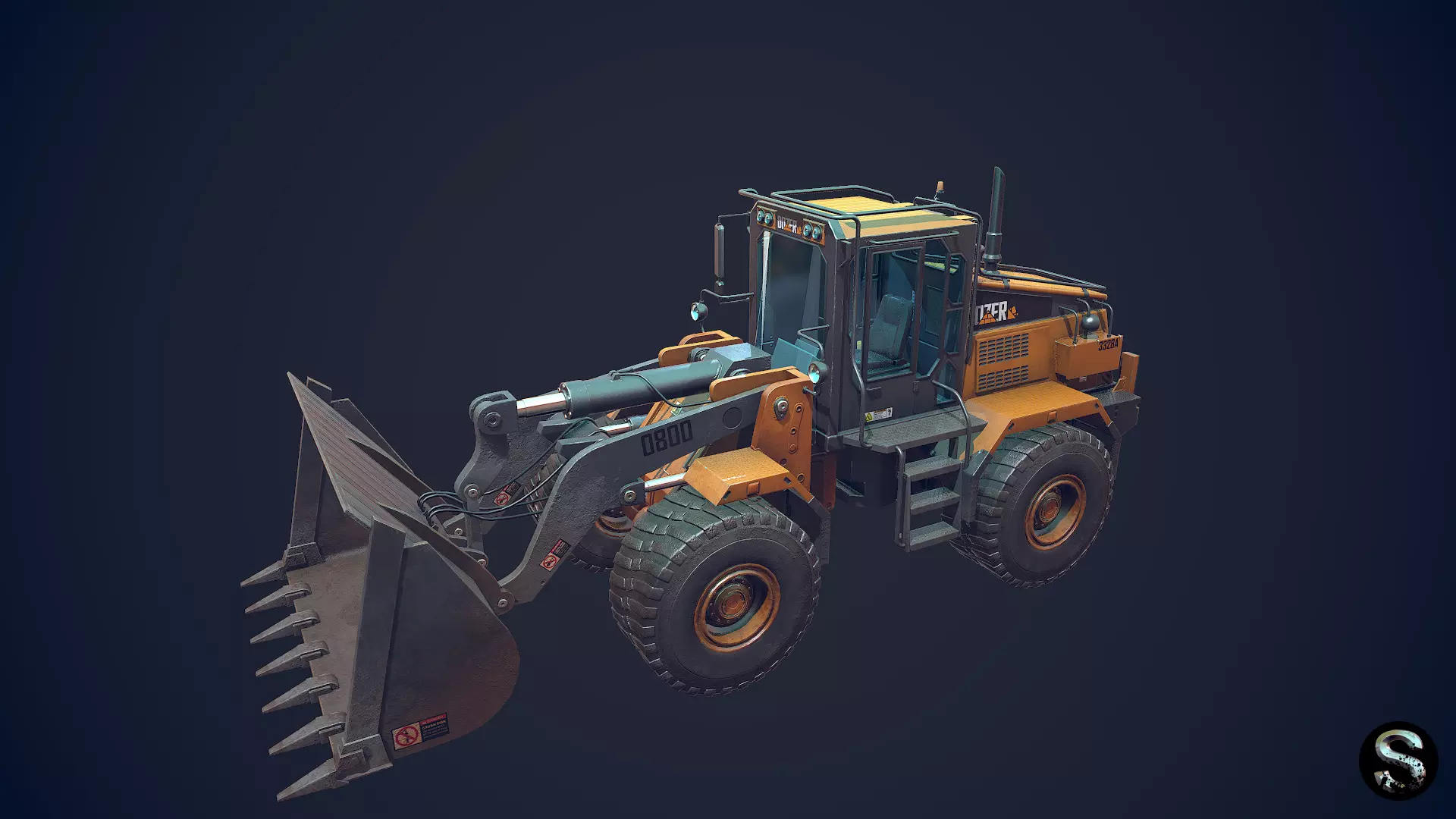 Handler Low-poly 3D model