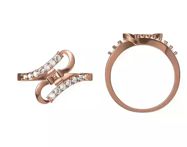 Wedding Engagement Women Ring STL JCD Details