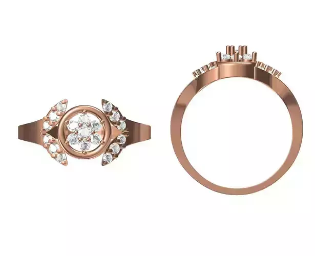 Wedding Engagement Women Ring STL JCD Details