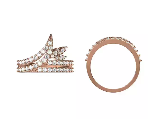 Wedding Engagement Women Ring STL JCD Details