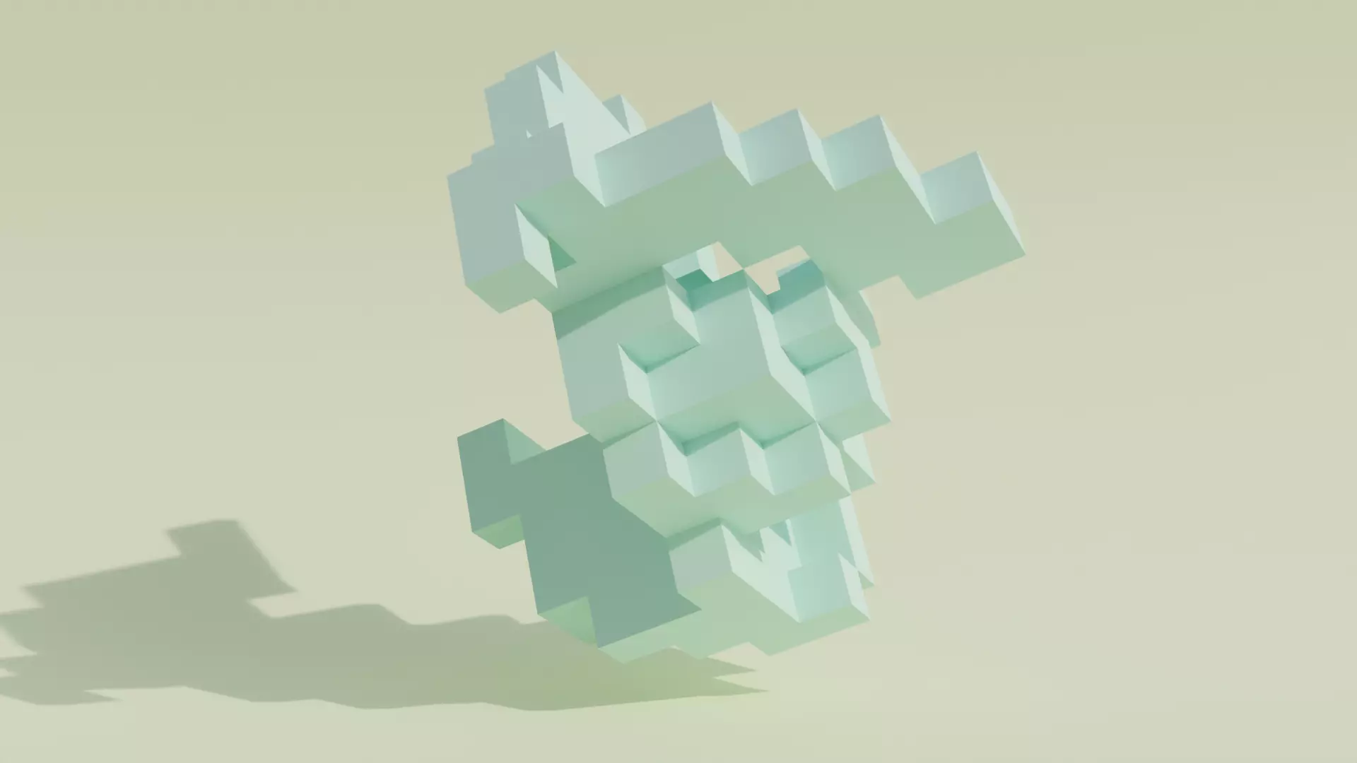 Geometric blocks V5 Low-poly 3D model