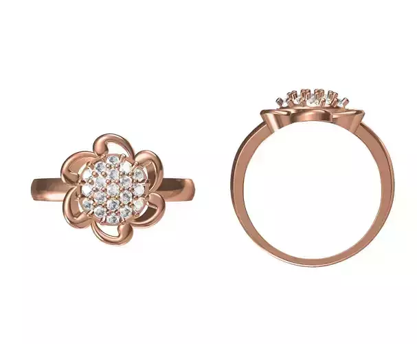 Wedding Engagement Women Ring STL JCD Details