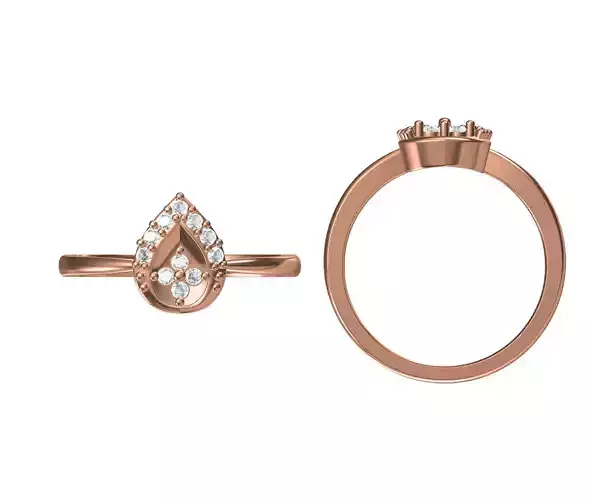 Wedding Engagement Women Ring STL JCD Details