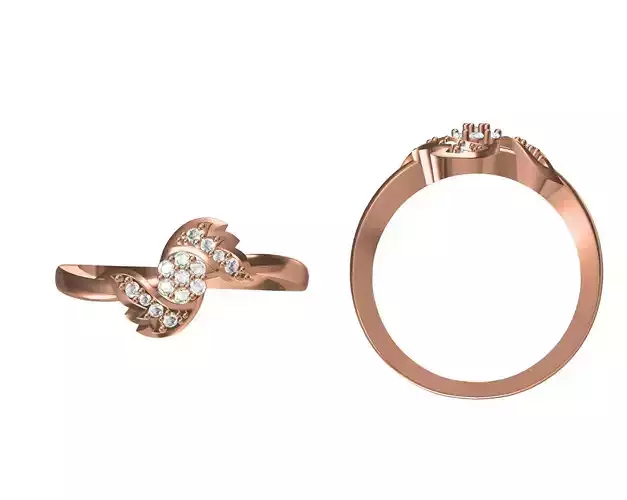 Wedding Engagement Women Ring STL JCD Details