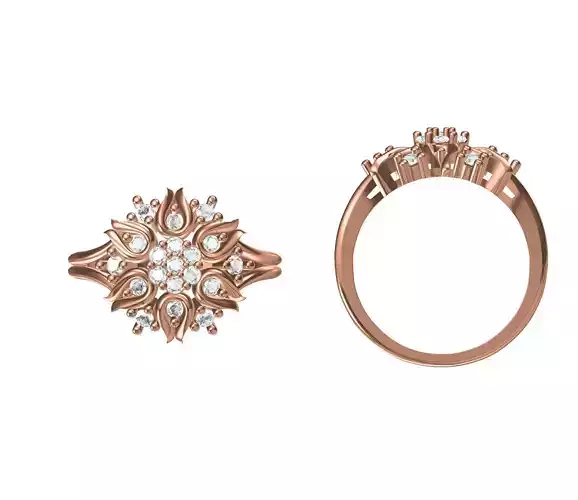 Wedding Engagement Women Ring STL JCD Details