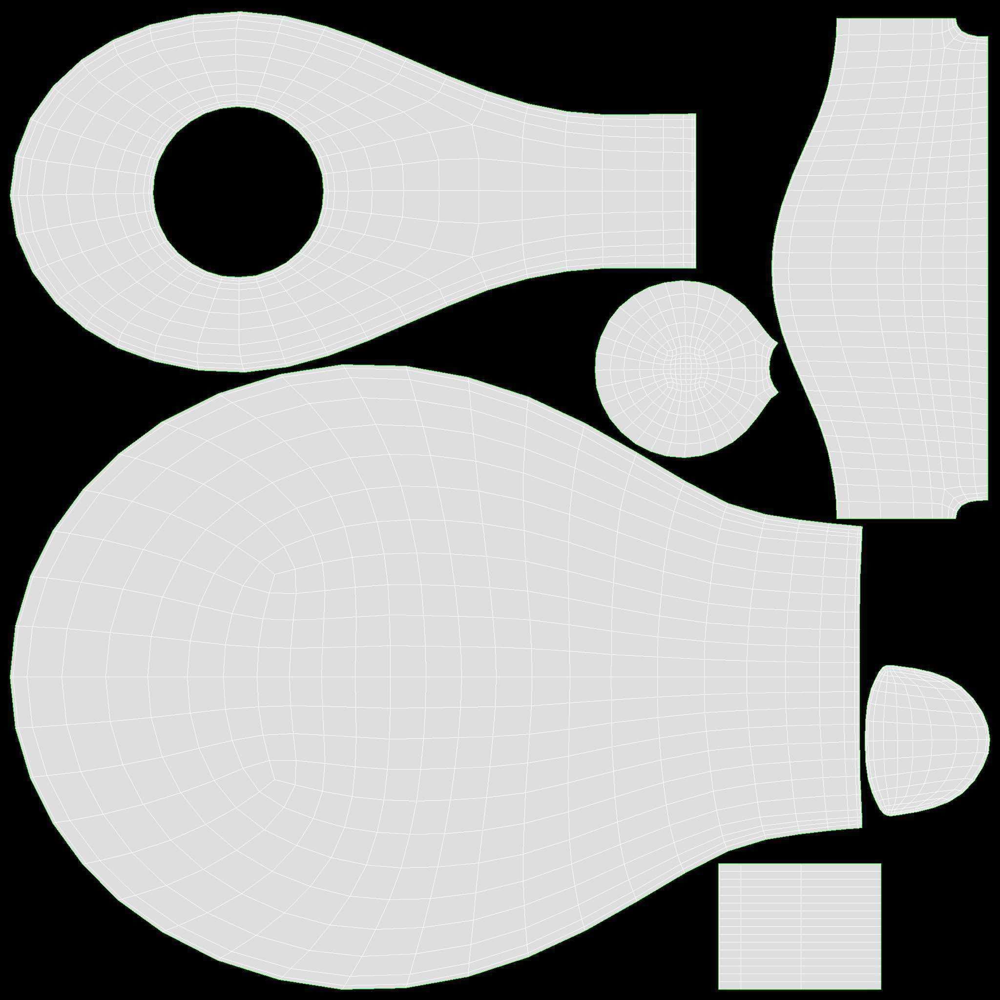 Smoking Pipe Bent Briar Wood 03 3D model_12