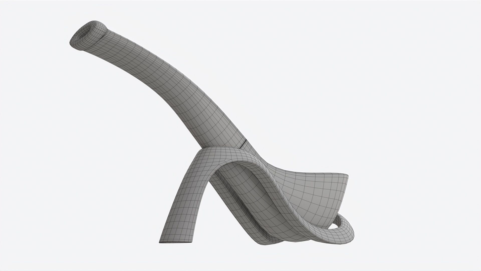 Smoking Pipe Bent Briar Wood 03 3D model_7