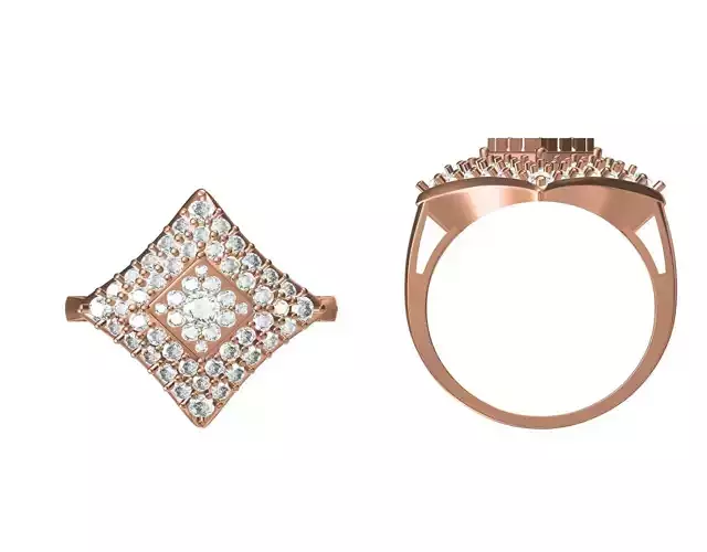 Wedding Engagement Women Ring STL JCD Details