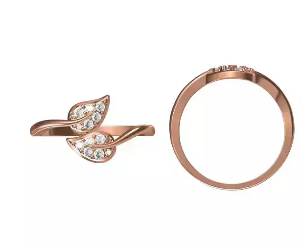 Wedding Engagement Women Ring STL JCD Details