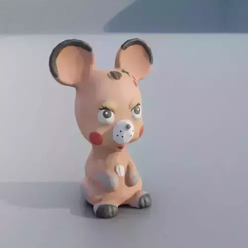 Old rubber toy mouse from USSR