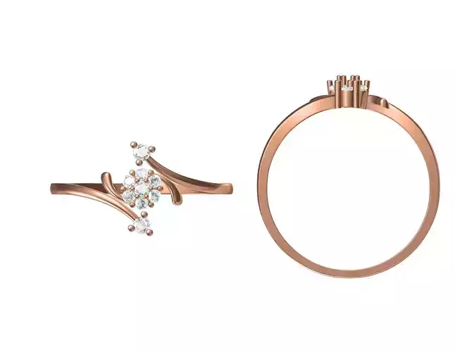 Wedding Engagement Women Ring STL JCD Details