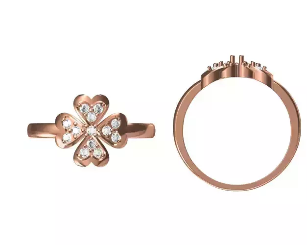 Wedding Engagement Women Ring STL JCD Details